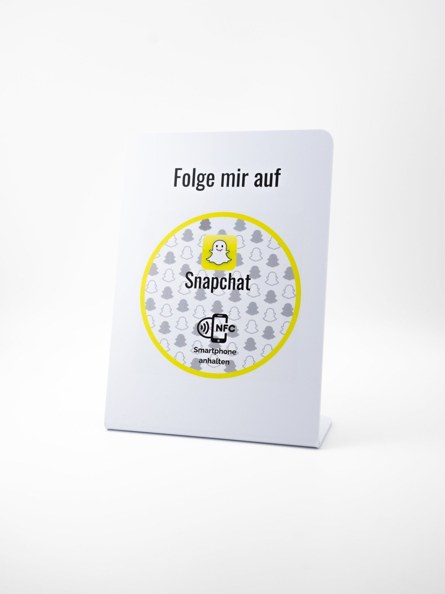 Snapchat NFC - Aufsteller - Custom Ratings
